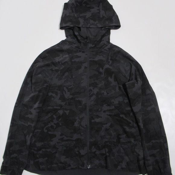 Lululemon Women's Pack It Up Jacket Incognito Camo Multi Grey Size 4 - Picture 1 of 12